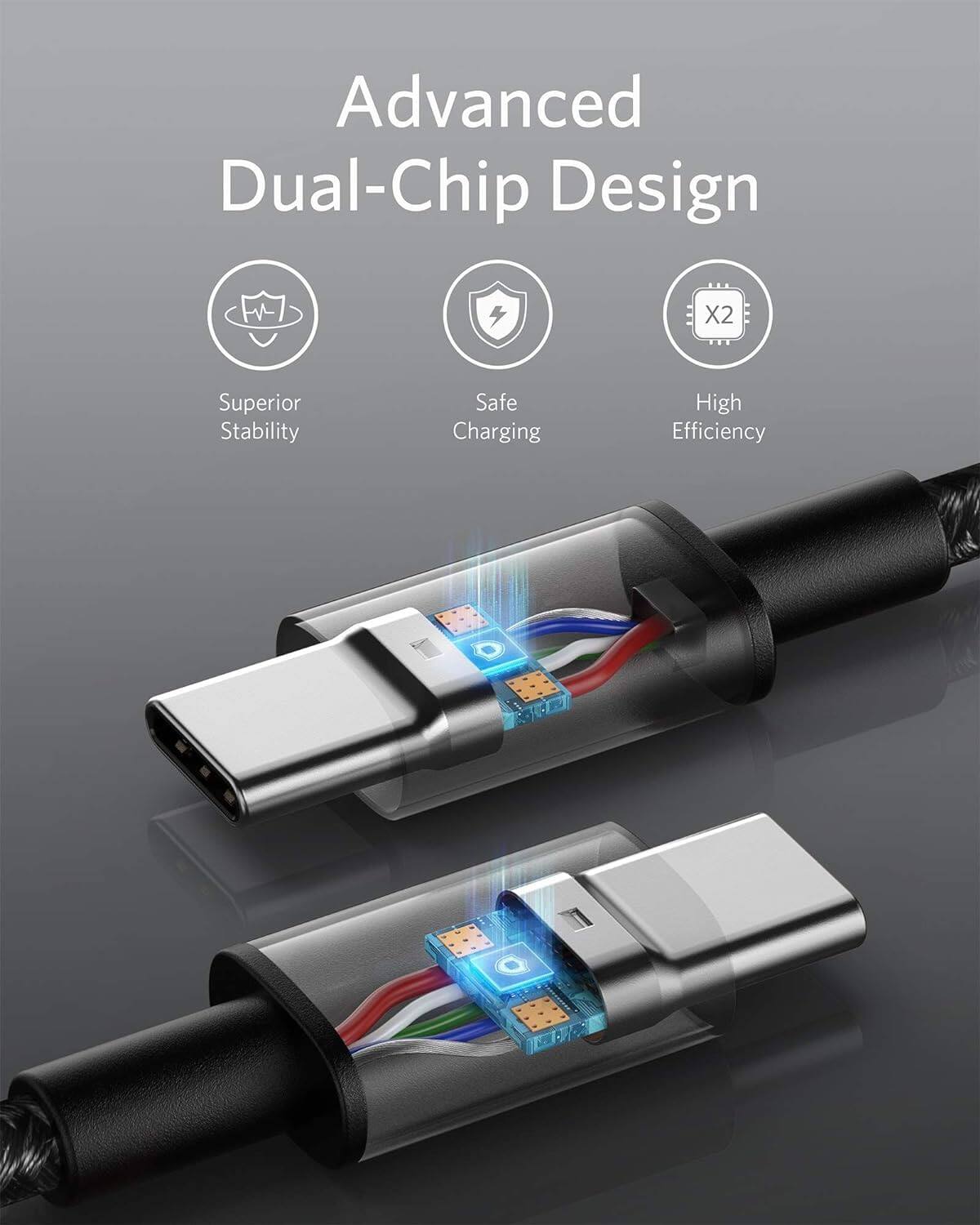Advanced Dual-Chip Design  
X2  
Superior Stability  
Safe Charging  
High Efficiency
