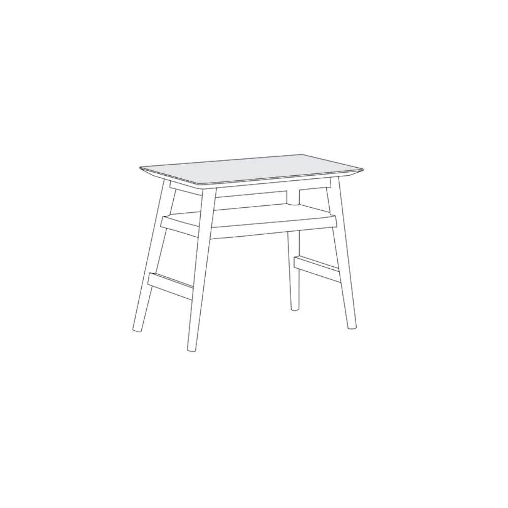 Alt View 1. Porter Designs - Portola Solid Acacia Wood End Table - Brown.