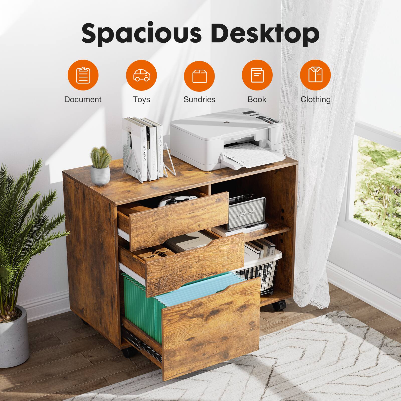 Spacious Desktop  
Document Toys Sundries Book Clothing