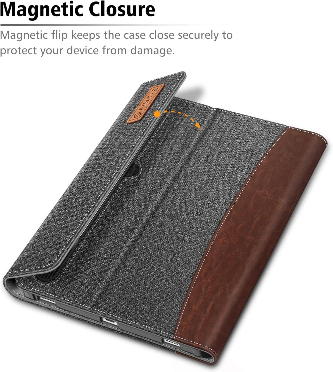 Magnetic Closure  
Magnetic flip keeps the case close securely to protect your device from damage.