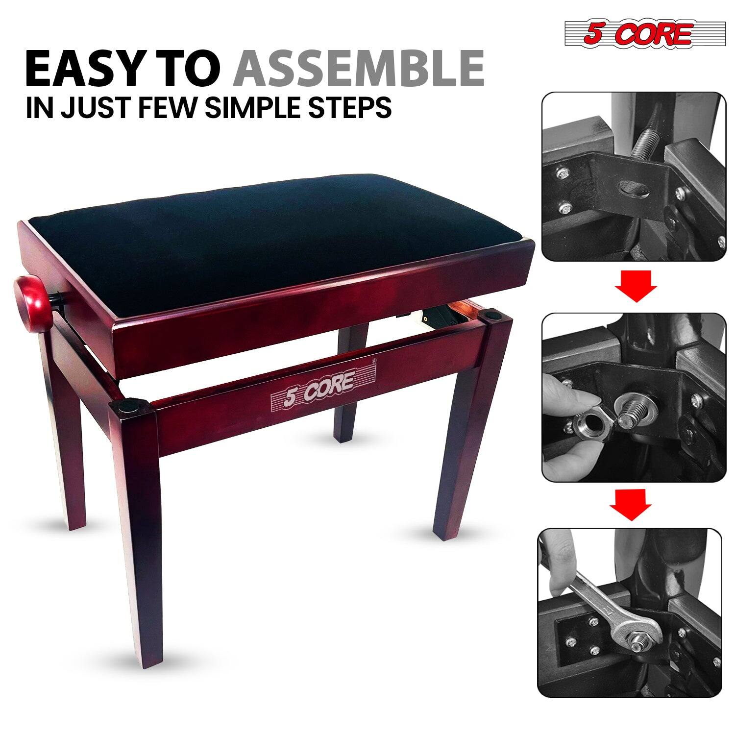 EASY TO ASSEMBLE IN JUST FEW SIMPLE STEPS 5 CORE 5 CORE
