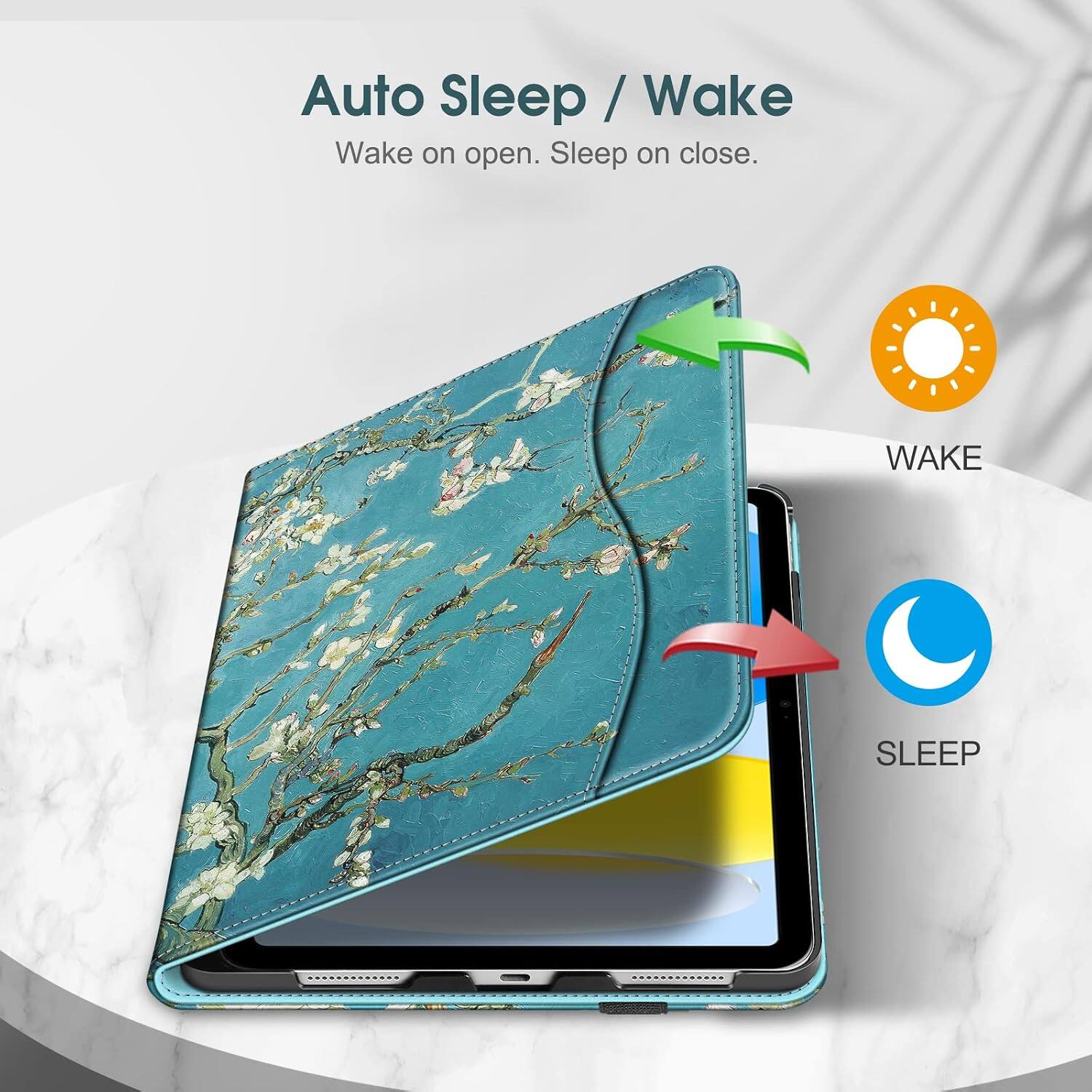Auto Sleep / Wake  
Wake on open. Sleep on close.