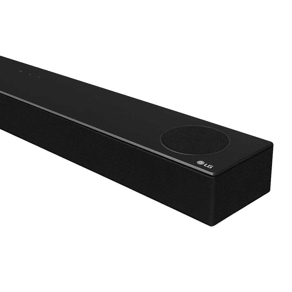 Alt View 3. LG - 3.1.2 Ch Soundbar with Wireless Subwoofer SPD7Y, Dolby Atmos, DTS:X, 380W, High-Res Audio, 4K & HDR Passthrough - Black.