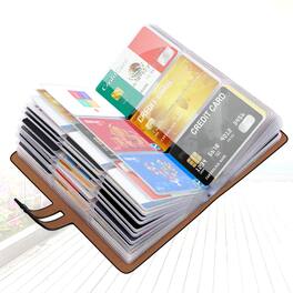 Jadie Link - Rfid Credit Card Holder Business Organizer Slots Protector Managing Your Different Cards Loss Durable Materials - Black