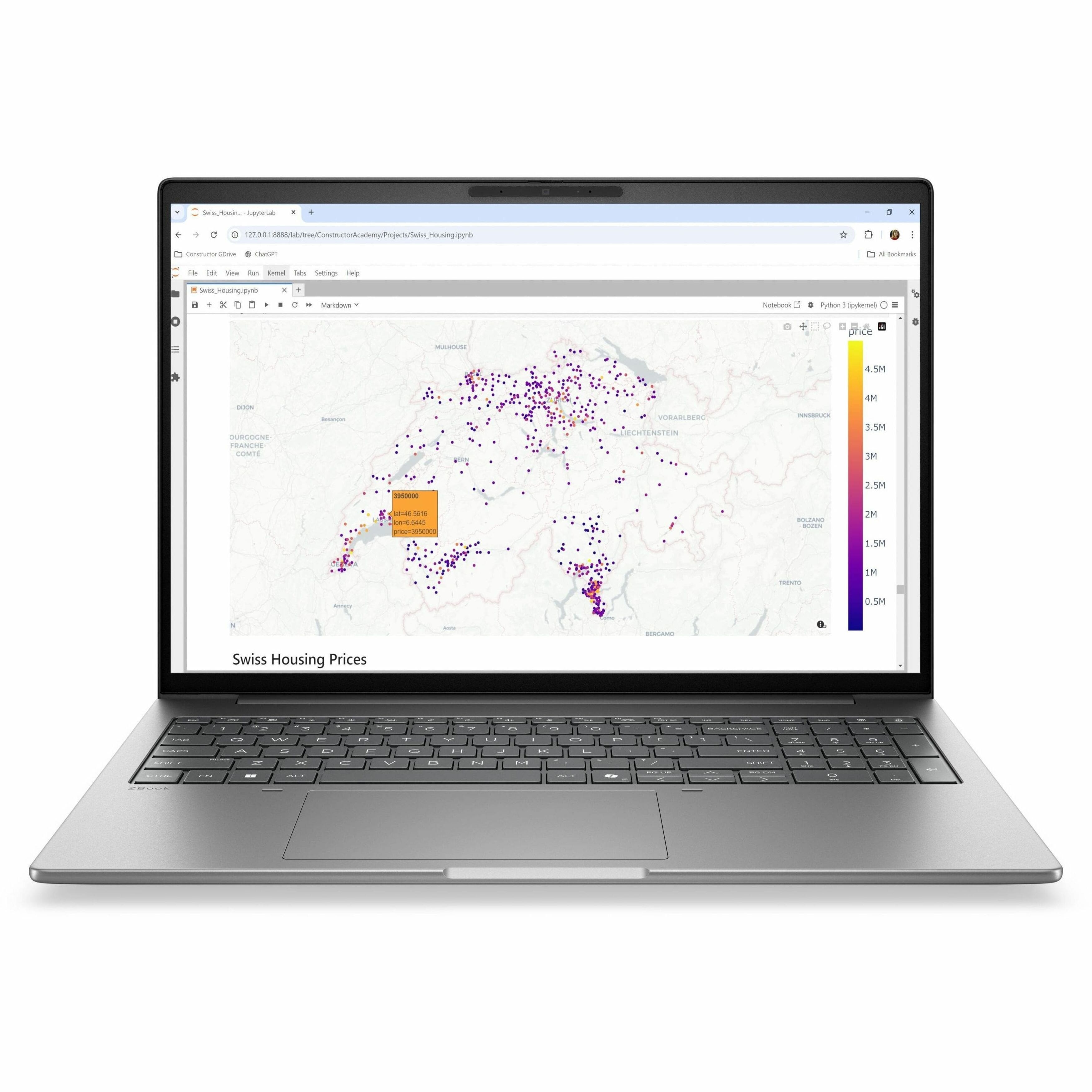 "HP - ZBook 8 G2i 16"" IPS 3840 x 2400 (WQUXGA) Laptop - Intel Core Ultra 9 with 64GB Memory - 1 TB SSD - Meteor Silver Aluminum, Gray" price history on PriceWatchPro
