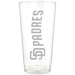 Great American Products - San Diego Padres Etched 16oz. Vertical Rally Cry Pint Glass - Multicolor
