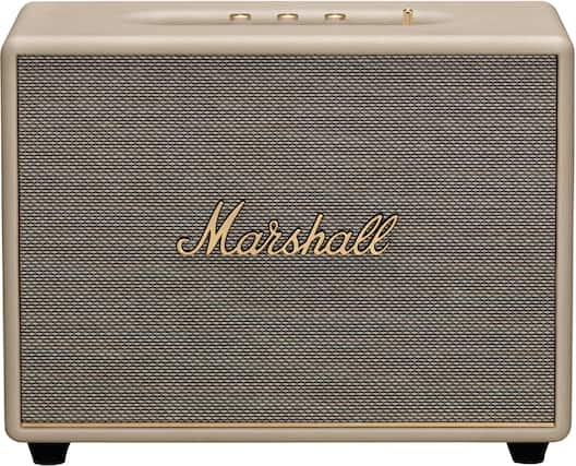 Front. Marshall - Woburn III Bluetooth Home Speaker with Bass / Treble / Volume Controls and 3.5 mm Auxiliary / RCA / HDMI Inputs - Cream.