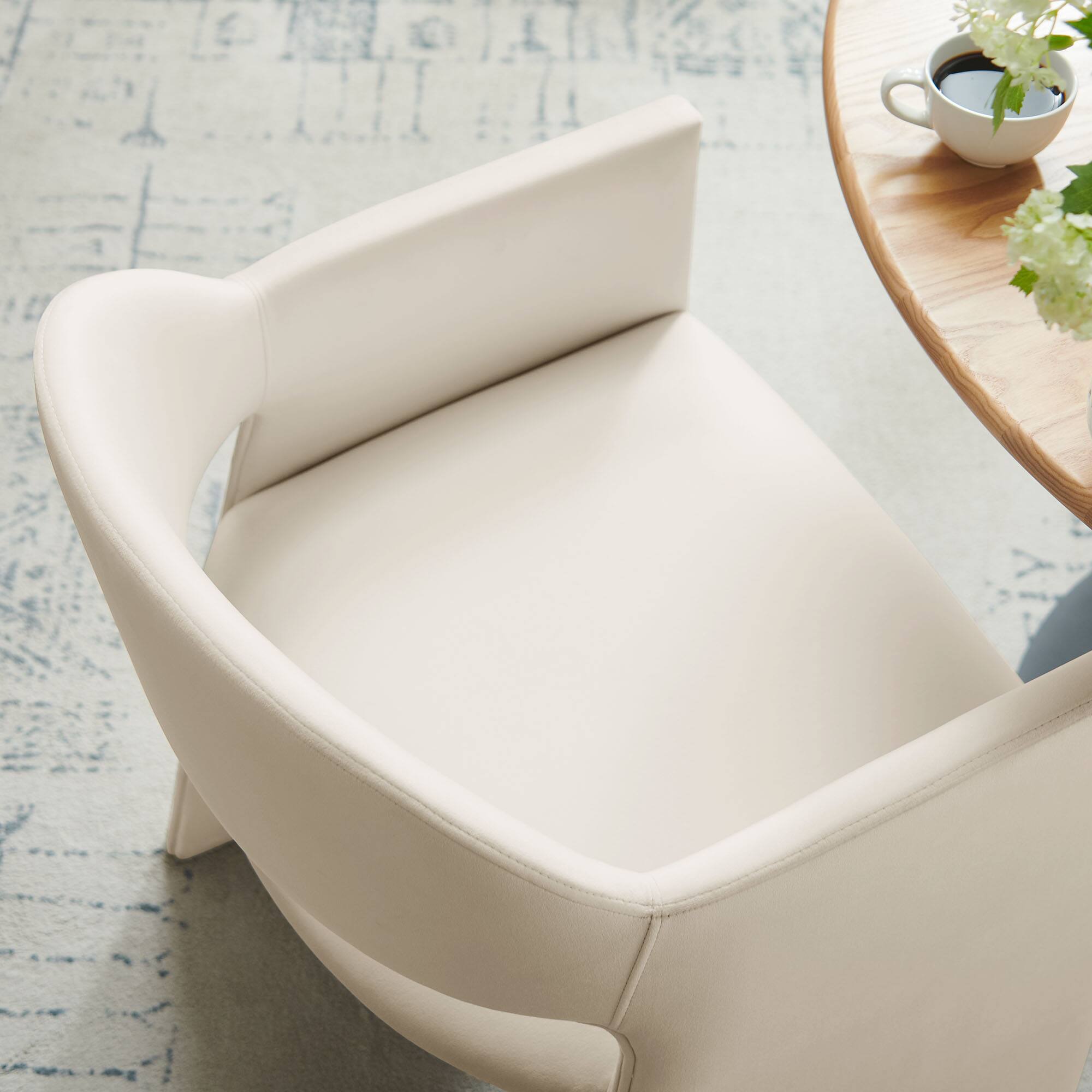 Alt View 1. Modway - Talia Dining Armchair - Alabaster.