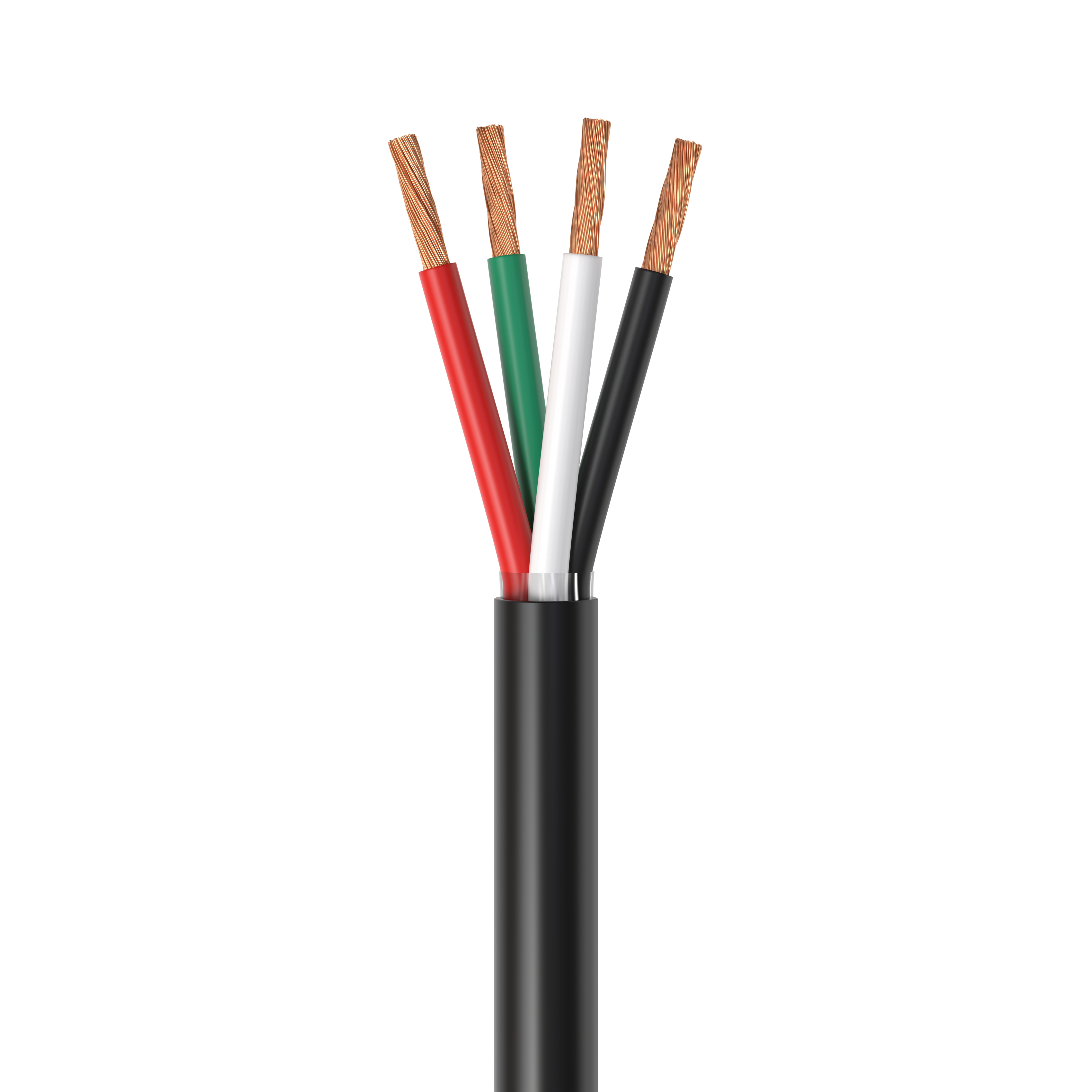 Alt View 4. Cables Direct Online - 14/4 Speaker Wire 250ft Outdoor OFC Oxygen Free Copper CL3 CMR Direct Burial Bulk Cable Pull Box - Black.