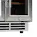 Alt View 4. SIMZLIFE - Wine cooler dual zone, 4.7 cu. ft,20 Bottles & 88 Cans, wine and beverage fridge Built-in/Freestanding for Home/Bar - silver.