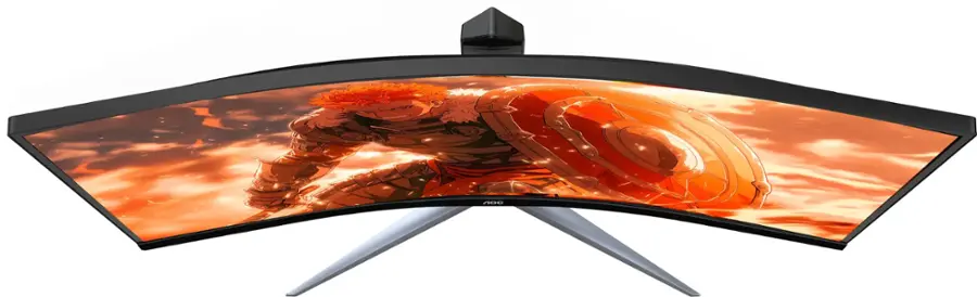 Alt View 14. AOC - CU34G2XP 34" VA Curved Gaming Monitor, WQHD (3440x1440), 180Hz, 1ms, Freesync, HDR 400 - Black/Silver/Red.