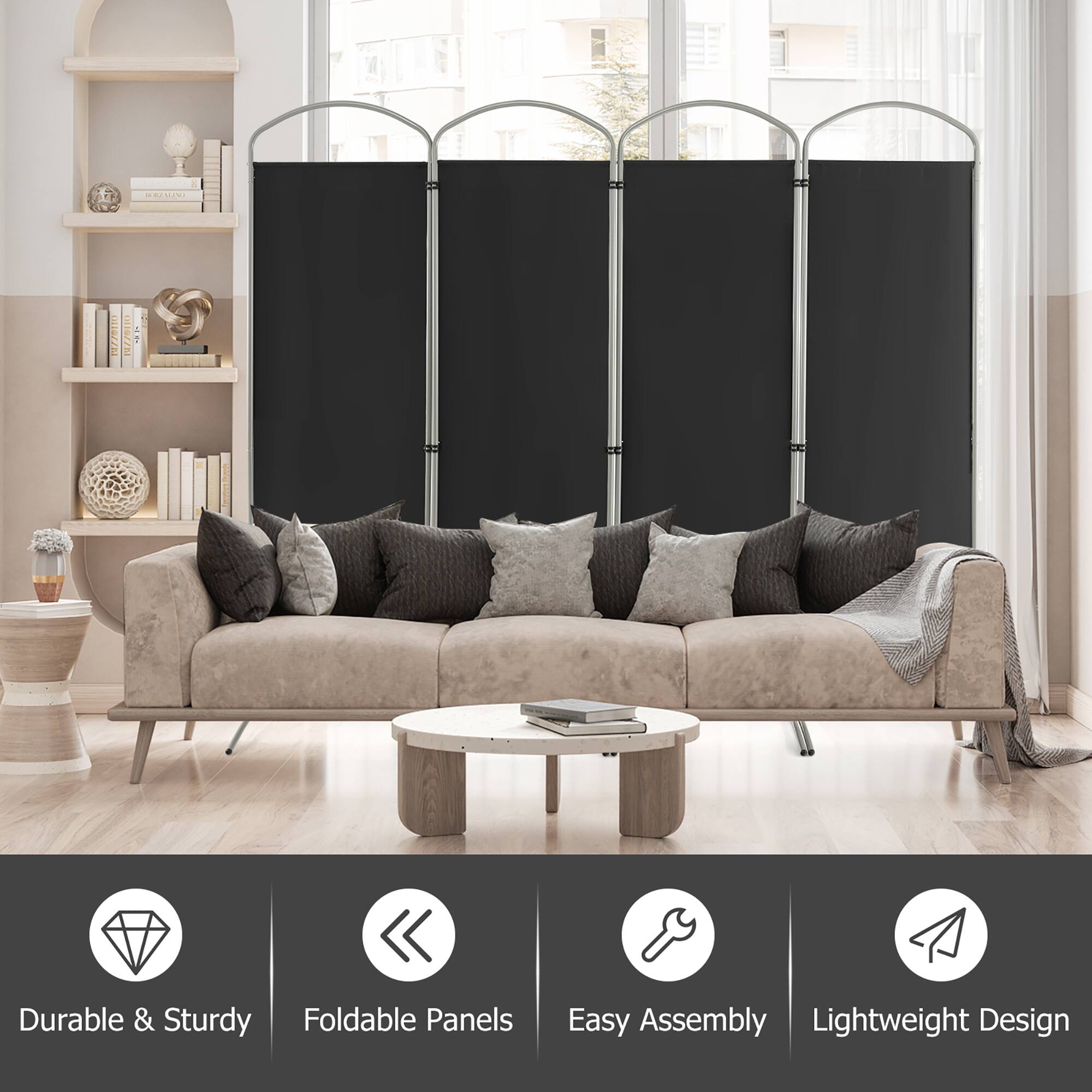 BORZALINO  
19770110  
0116/21  
SIDES  

Durable & Sturdy Foldable Panels  
Easy Assembly Lightweight Design