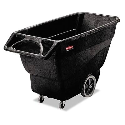 Alt View 1. RubberMaid - Rubbermaid Commercial Structural Foam Tilt Truck, 152 Gallon/600 lb Capacity - Black.