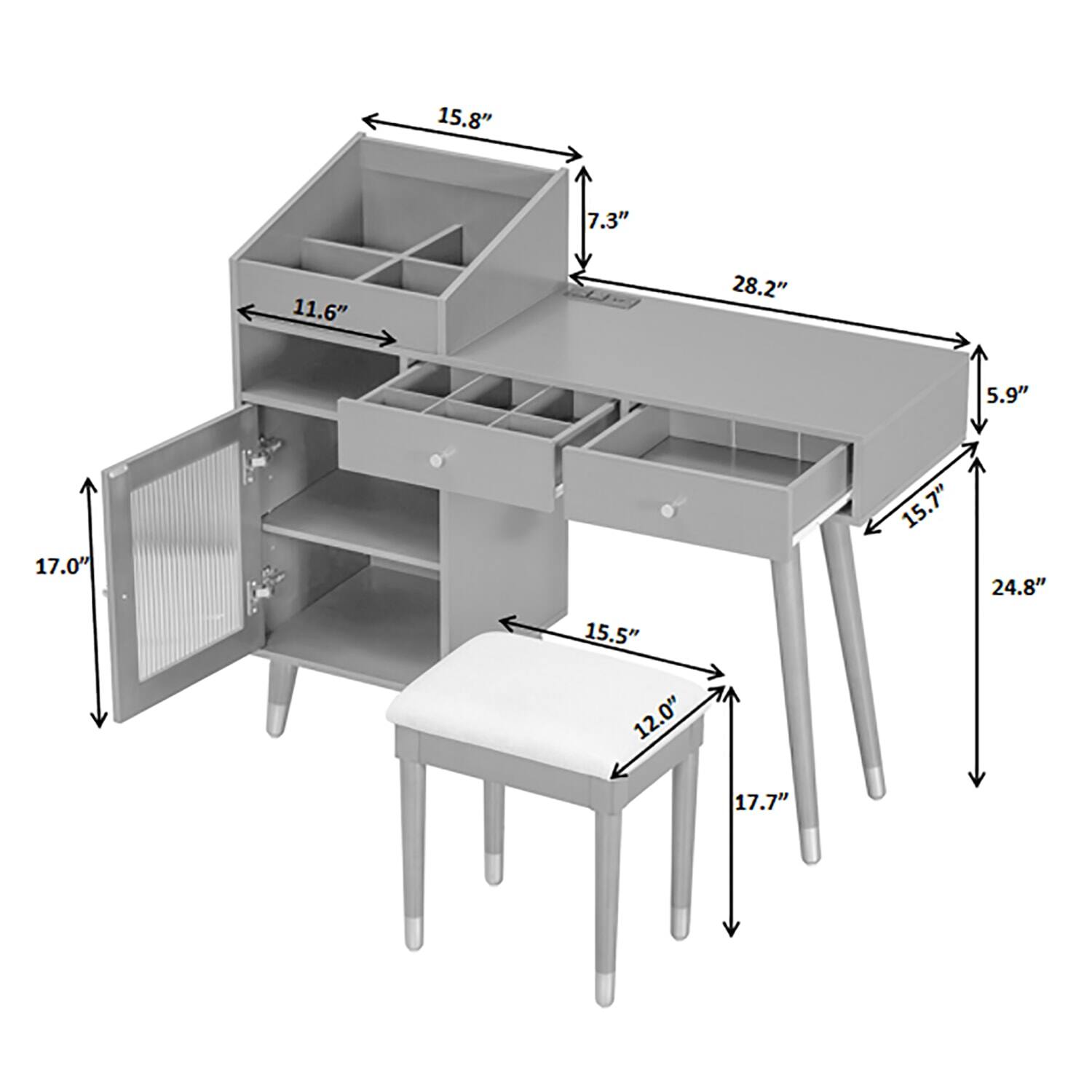 15.8" 7.3" 11.6" 28.2" 5.9" 17.0" 15.5" 15.7" 24.8" 12.0" 17.7"