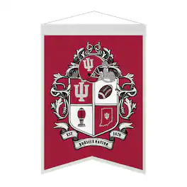 Sporticulture - Indiana Hoosiers 15" x 22" Crest Banner - Multicolor