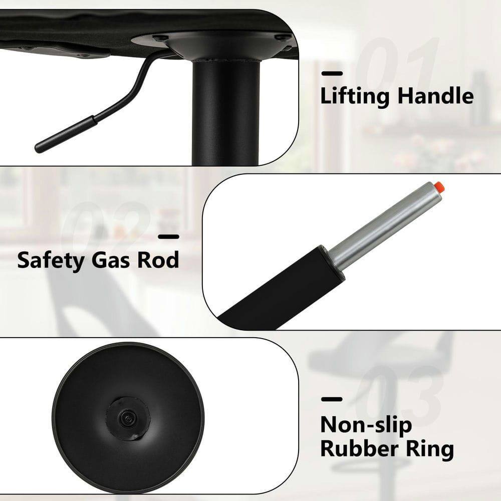 Lifting Handle  
Safety Gas Rod  
Non-slip Rubber Ring