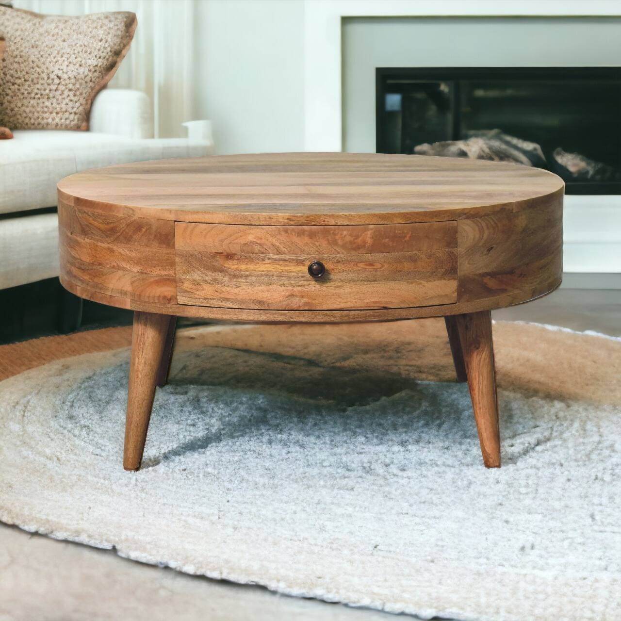 Alt View 8. Artisan Furniture - Odyssey Oak-ish Coffee Table - Brown.