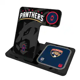 Keyscaper - Florida Panthers 3-In-1 Wireless Charger - Multicolor