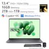 13.4" FHD+ 1920x1200p
16GB Memory
2TB SSD + 1TB Docking Station
Snapdragon X Elite
Copilot+PC
Windows 11 Pro
*Docking Station Included