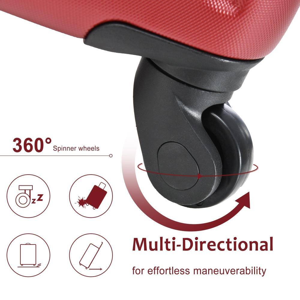 360° Spinner wheels

Multi-Directional for effortless maneuverability