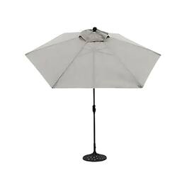 Four Seasons Courtyard - Palermo Market Patio Umbrella with Push Button Tilt - Gray