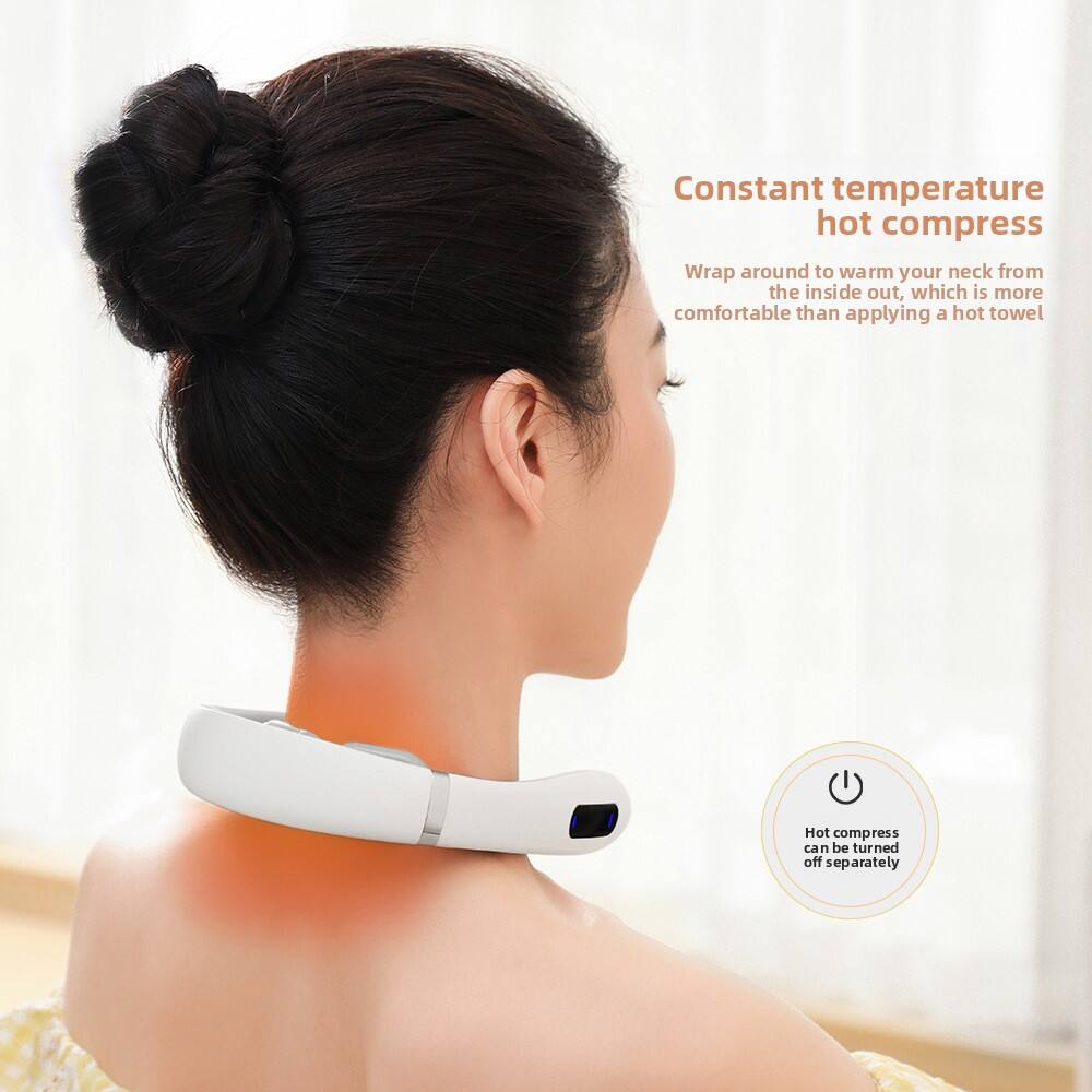 Constant temperature hot compress  
Wrap around to warm your neck from the inside out, which is more comfortable than applying a hot towel.  
Hot compress can be turned off separately.