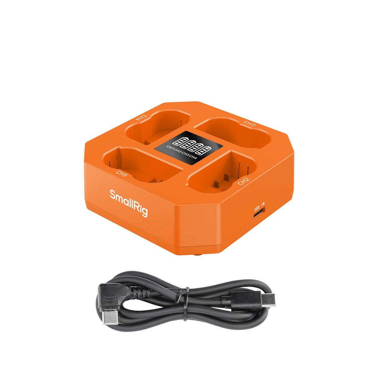 CH1 CH2 CH3 CH4  
SmallRig  
USB IN  
CH1 CH2 CH3 CH4