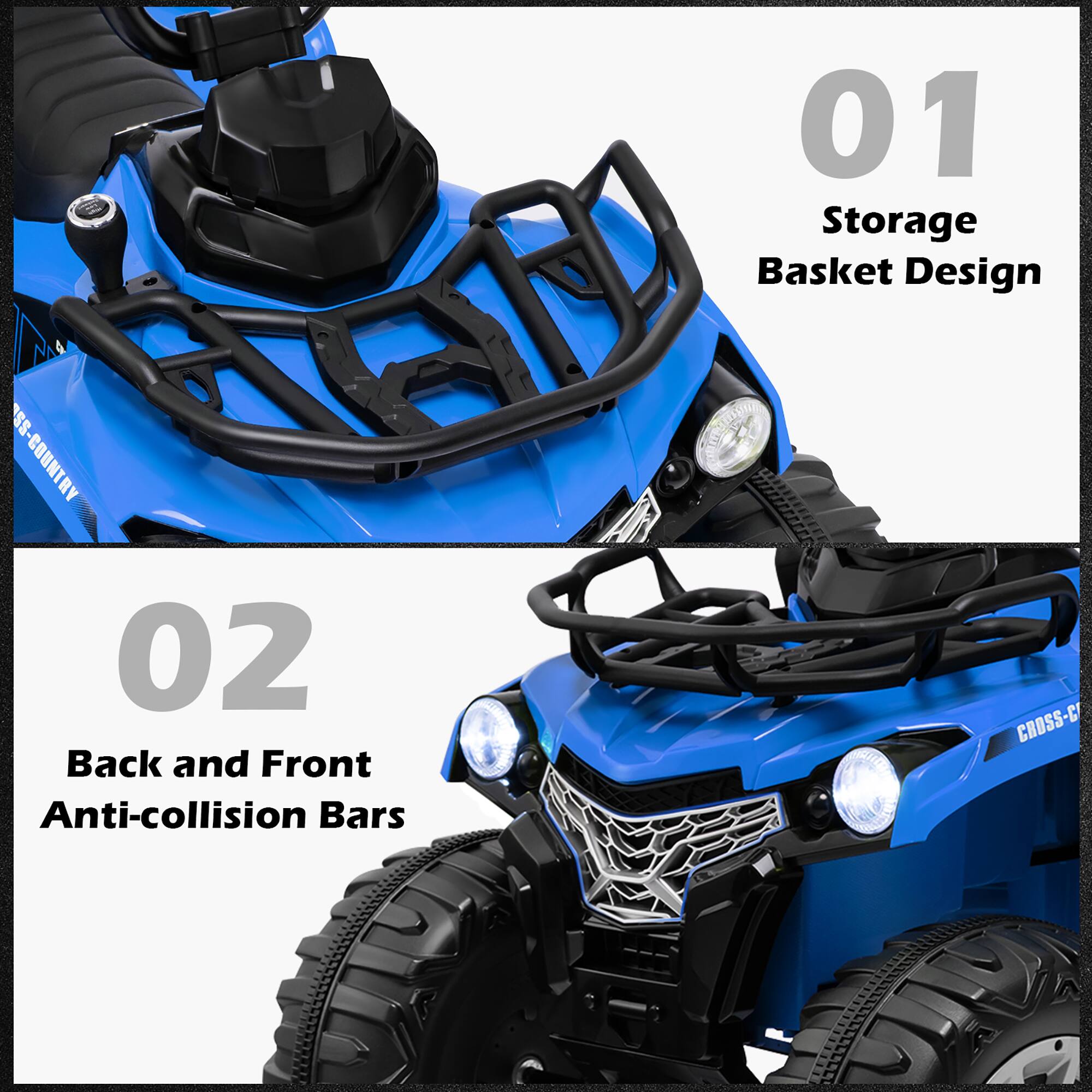 01 Storage Basket Design

02 Back and Front Anti-collision Bars