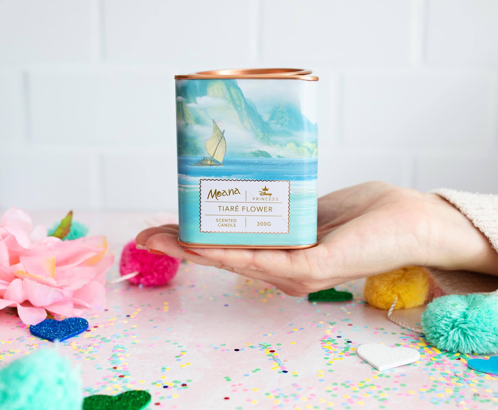 Moana Disney Princess Tiare Flower Scented Candle 300g
