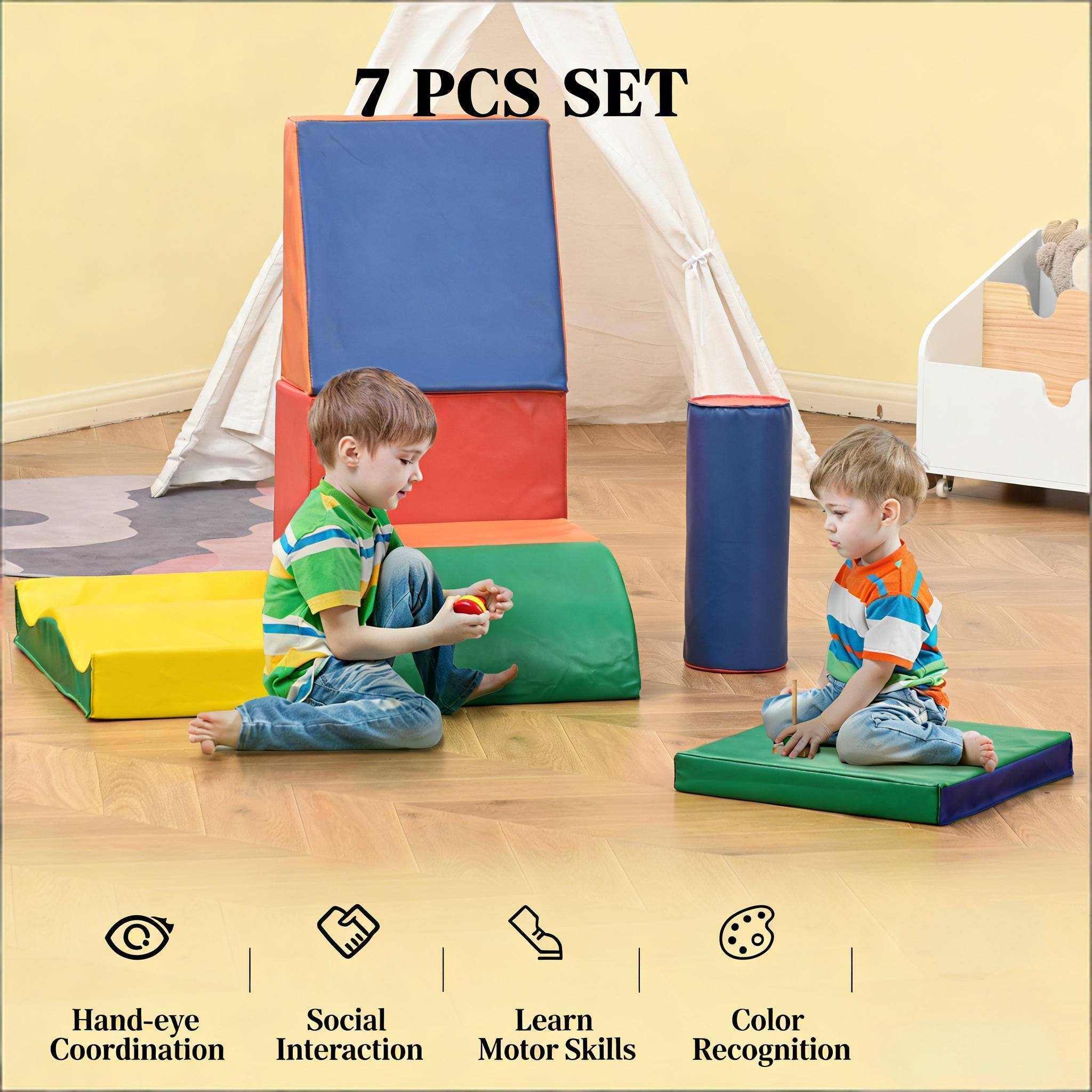 7 PCS SET

Hand-eye Coordination  
Social Interaction  
Learn Motor Skills  
Color Recognition