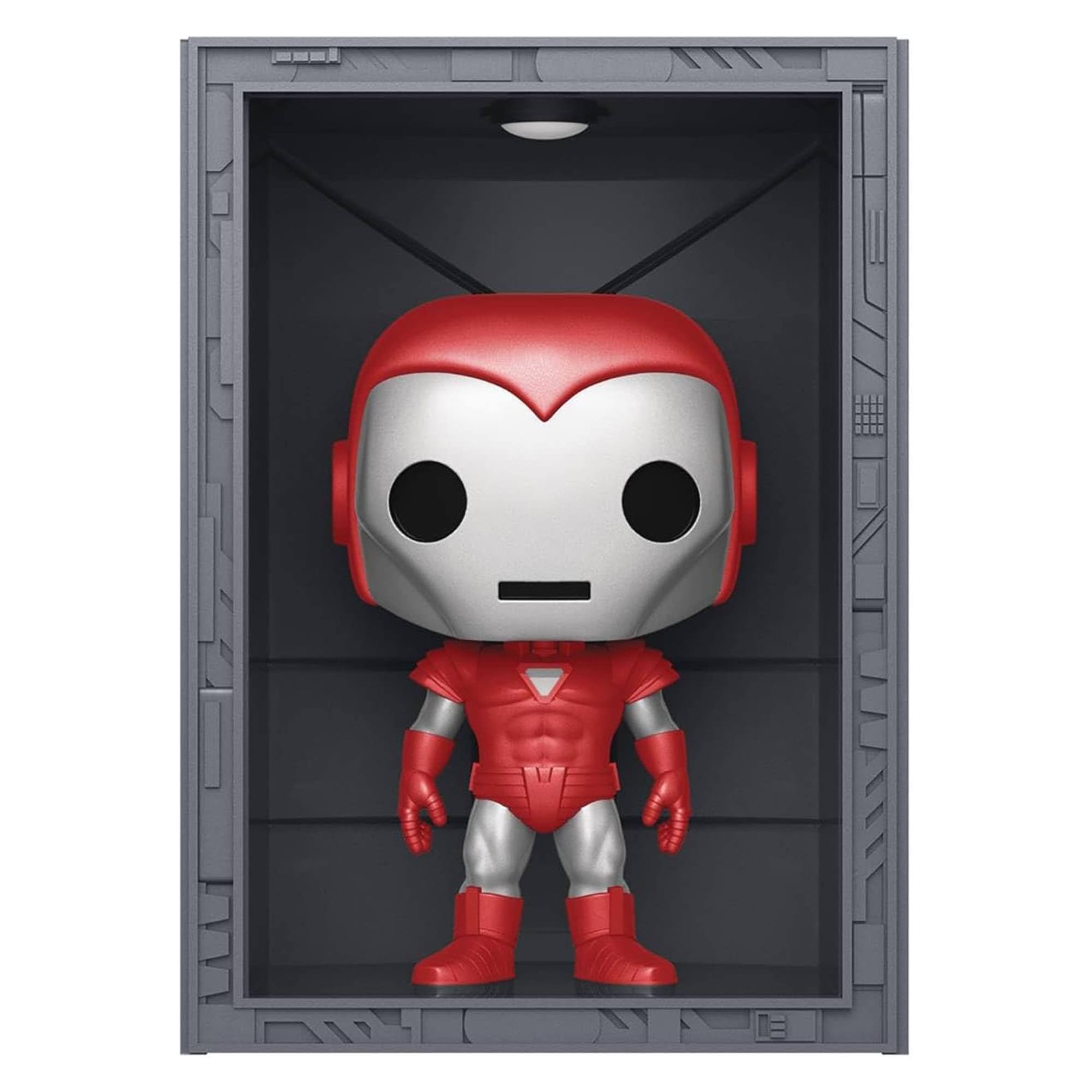 Alt View 1. Funko - Marvel Iron Man Hall of Armor Funko POP | Silver Centurion - Red.