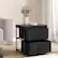 Alt View 14. Costway - 2 Drawer Dresser Fabric Storage Organizer Nightstand Bedside Sofa Table - Black/Rustic Brown.