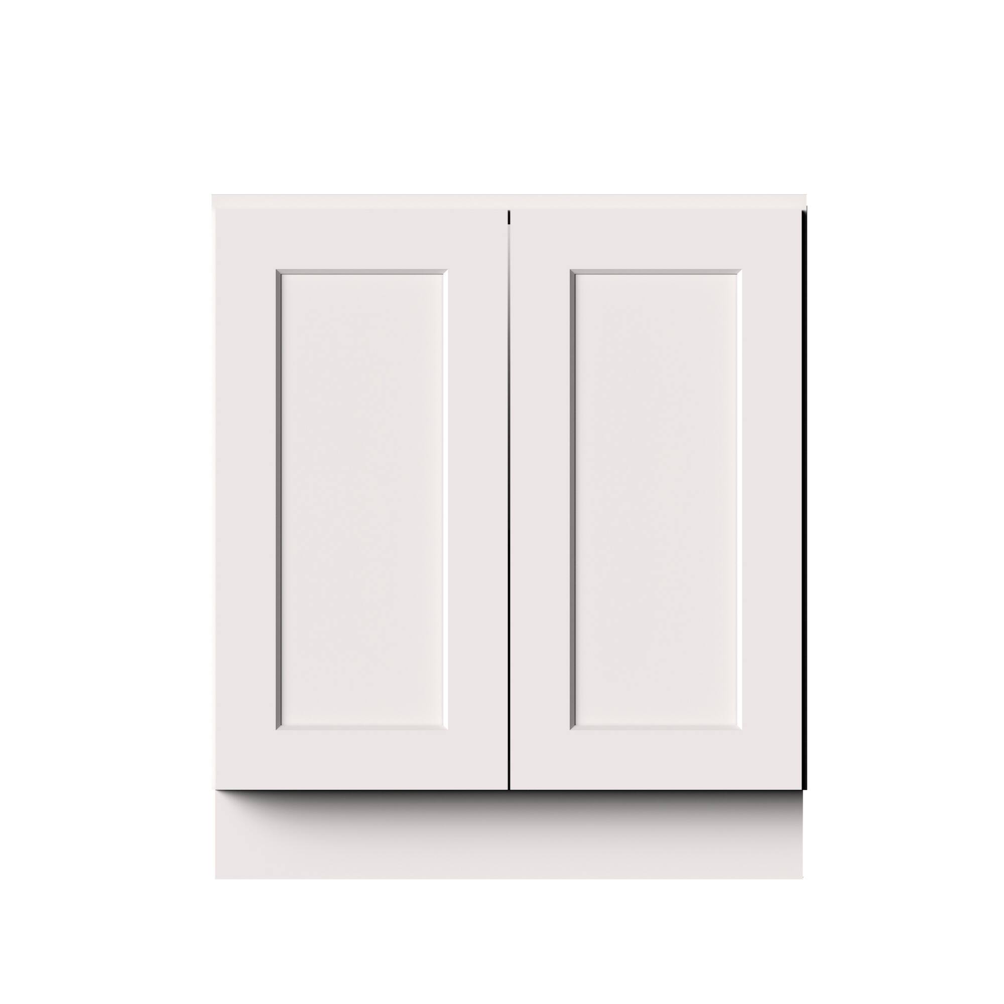 Alt View 1. Boyel Living - 30-in W x 34.5-in H x 24-in D Shaker RTA Kitchen Full Height Door Base Cabinet with Soft-Close - White Shaker.