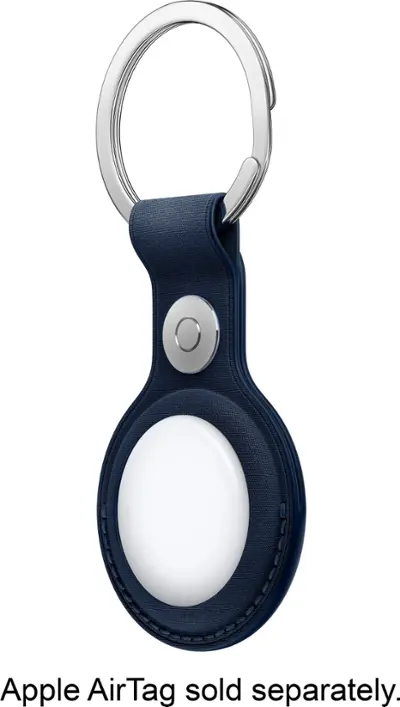 Apple AirTag FineWoven Key Ring Deep Blue MA7H4ZM/A - Open