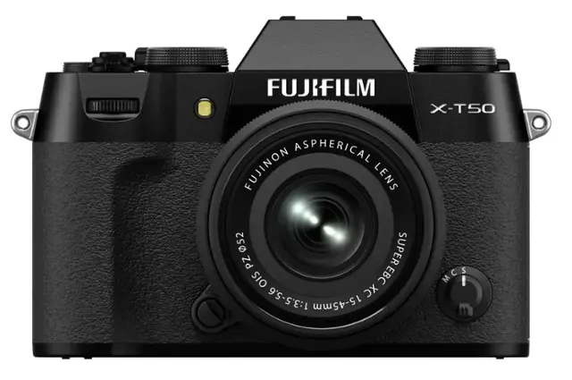 Fujifilm - X - T50 Mirrorless Camera with XC15 - 45mmF3.5 - 5.6 OIS PZ Lens - Black