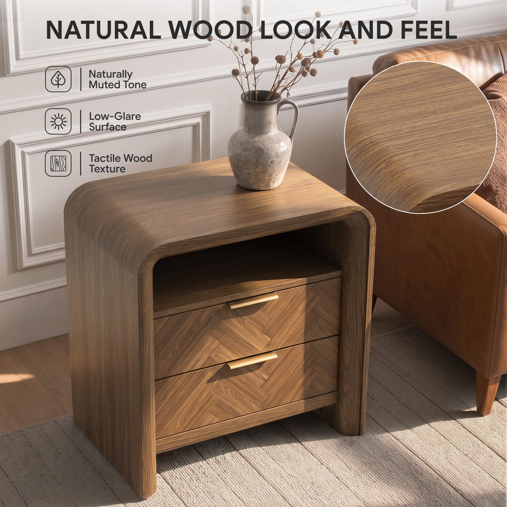 NATURAL WOOD LOOK AND FEEL

- Naturally Muted Tone
- Low-Glare Surface
- Tactile Wood Texture