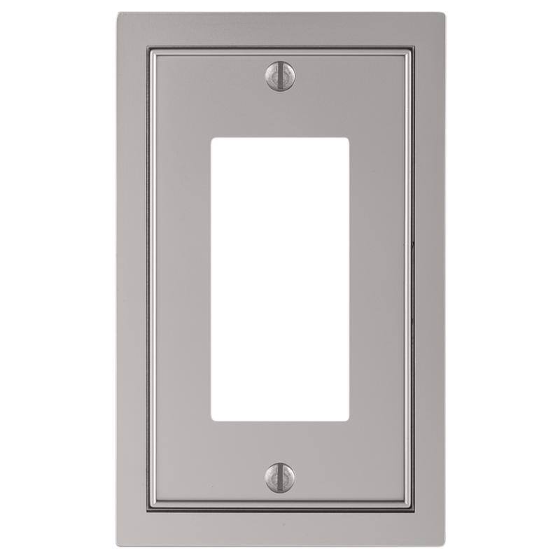 Angle. AMERELLE - Amerelle Traditional Satin Nickel Silver Zinc Wall Plate 1 pk - Silver.
