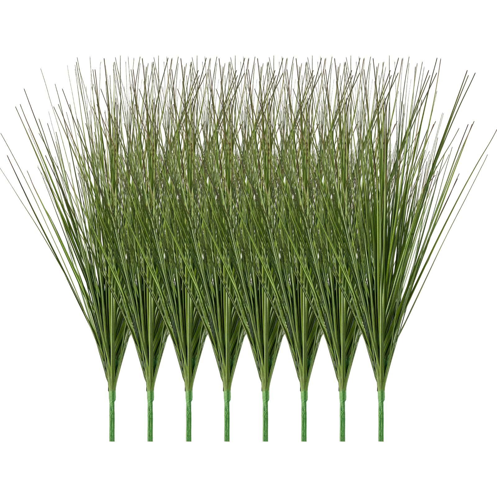 Alt View 5. VEVOR - Artificial Grass Plant, 27 inch Faux Onion Grass Fake Greenery Shrubs Plant, Premium PVC for Indoor Outdoor Home Garden - Green.