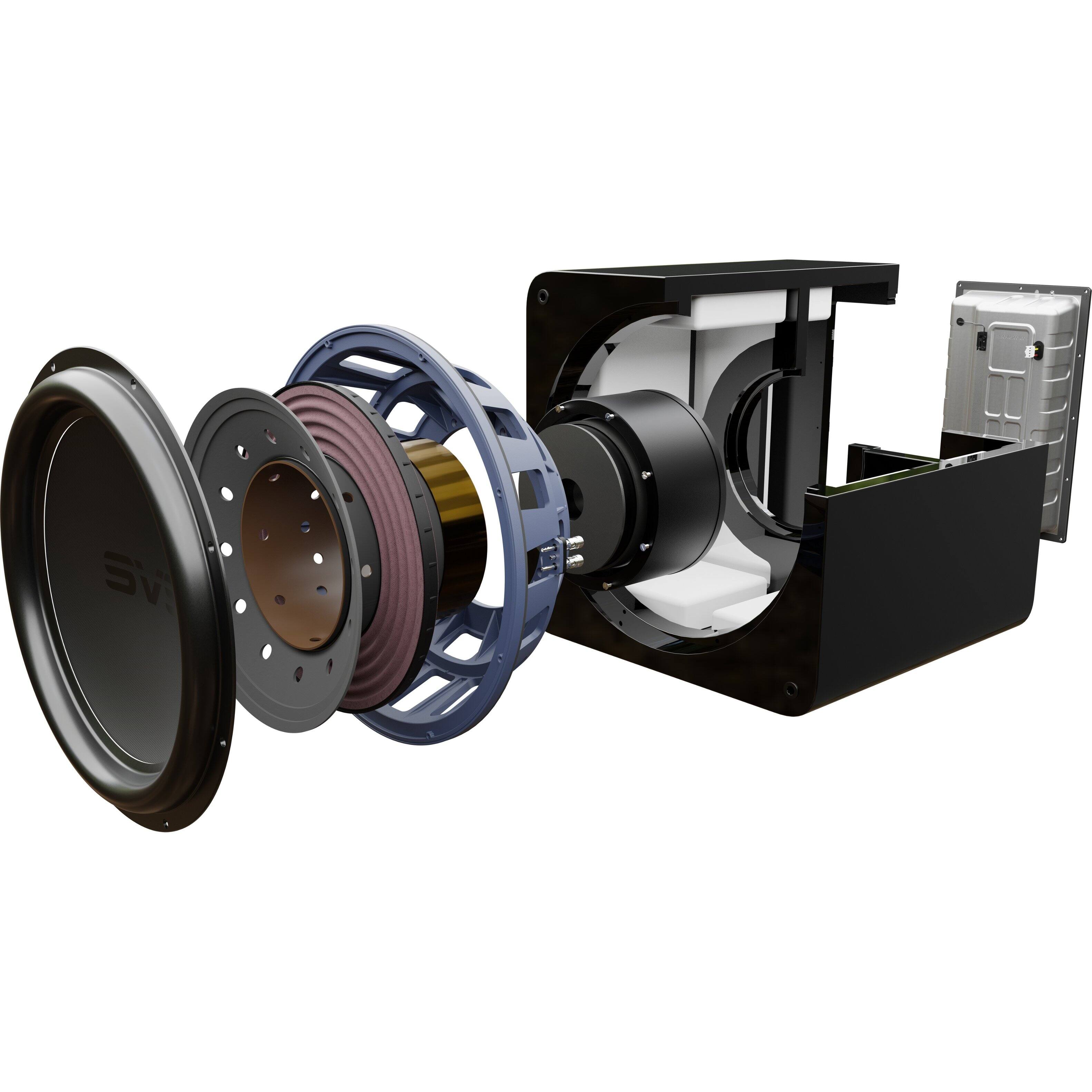 Alt View 16. SVS - SB17-Ultra R|Evolution 17" Powered Subwoofer - Piano Gloss Black.