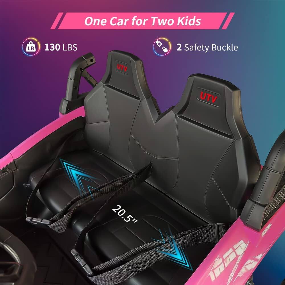 One Car for Two Kids

130 LBS

2 Safety Buckle

20.5"