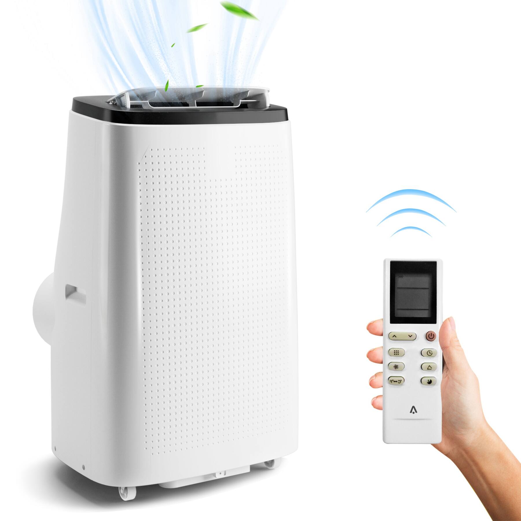 Front. Acekool - Acekool Portable Air Conditioner 9300 BTUs (14,000BTU ASHRAE) with Window Kit Cools Rooms up to 750 Sq.Ft - White.