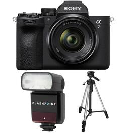 Bundle - Sony - Alpha a7 V Mirrorless Camera with FE 28-70mm f/3.5-5.6 OSS II Lens, with Zoom-Mini TTL R2 Flash, Tripod with