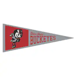 WinCraft - Ohio State Buckeyes 13" x 32" Retro Logo Pennant - Multicolor