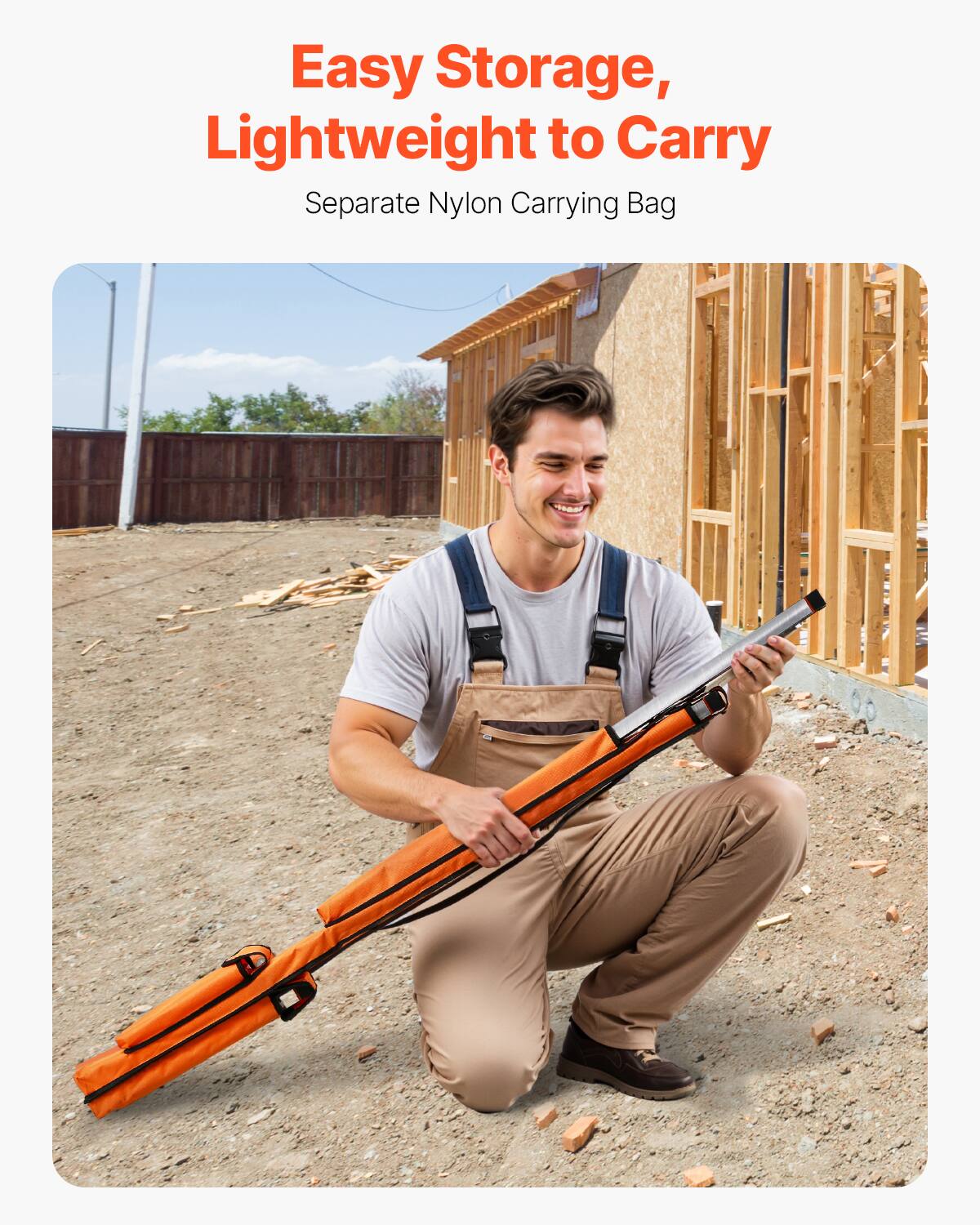 Easy Storage, Lightweight to Carry  
Separate Nylon Carrying Bag