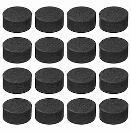 Unique Bargains - 16pcs Single Sided Speaker Isolation Feet Pads, 15x8mm Non Slip Foam Shock Absorption Pad for Amplifier Speaker - Black