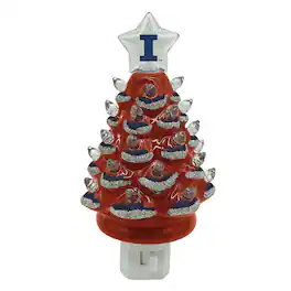 Santa's Workshop - Illinois Fighting Illini 6.5" Tree Night Lite - Orange