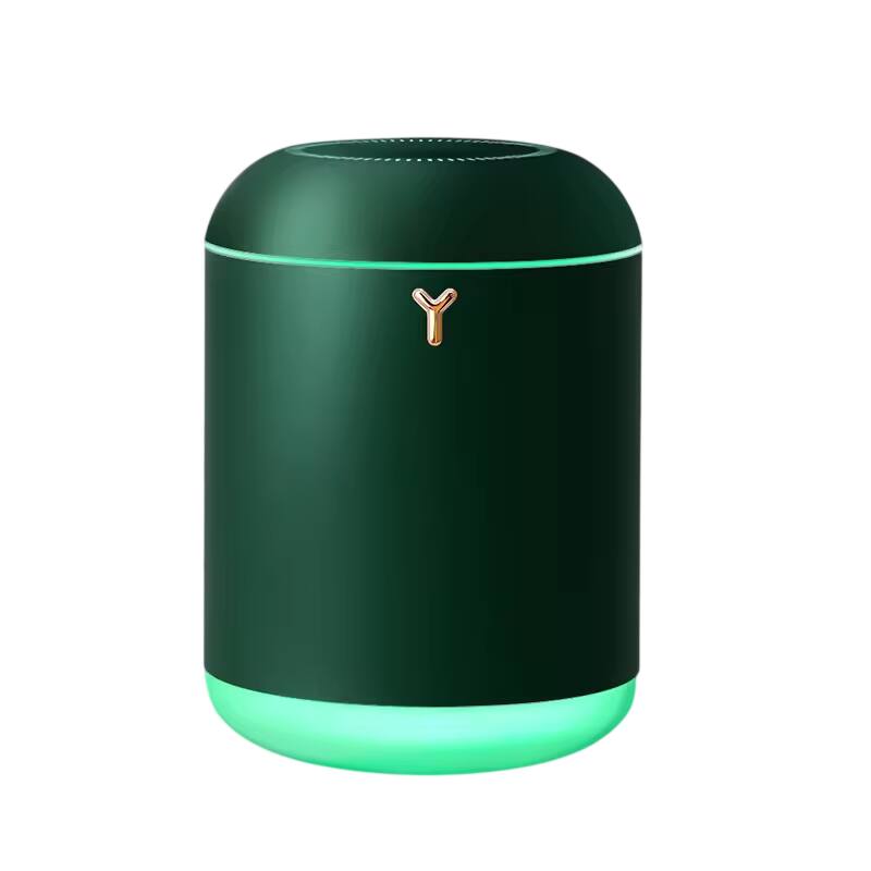 Front. Cluzine - Humidifier Mini USB Desktop Home Air Purification Large Mist 7-Color Quiet - Green.