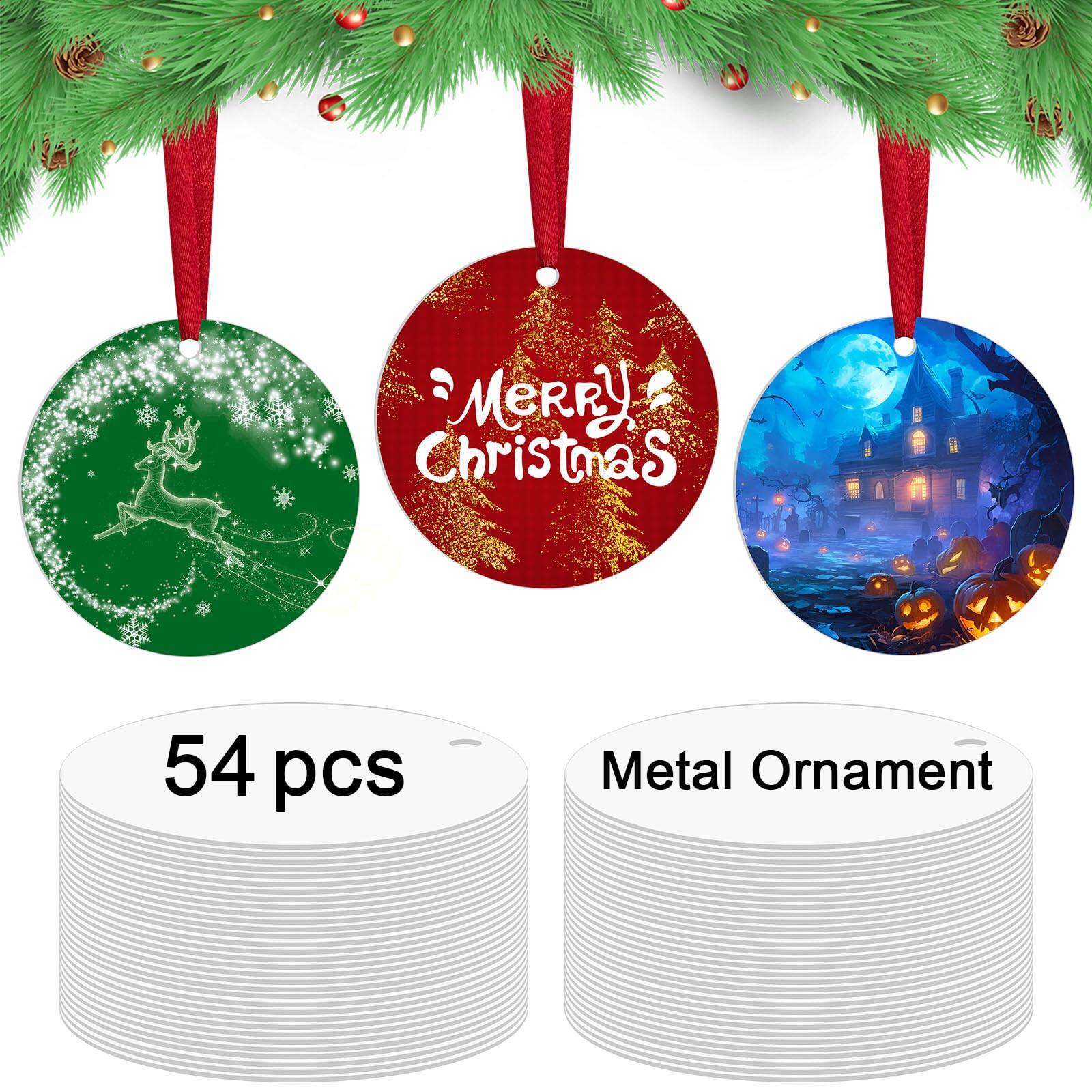 Merry Christmas  
54 pcs Metal Ornament