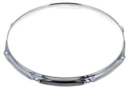 Gibraltar Hardware - Batter Hoop, 13" 8 Lug, 2.3mm, Heavy Duty Chrome, Triple Flanged Rim, Snare or Tom Drum Replacement Hoop for Clear Tone
