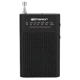 Emerson - Portable AM/FM Radio - Gray